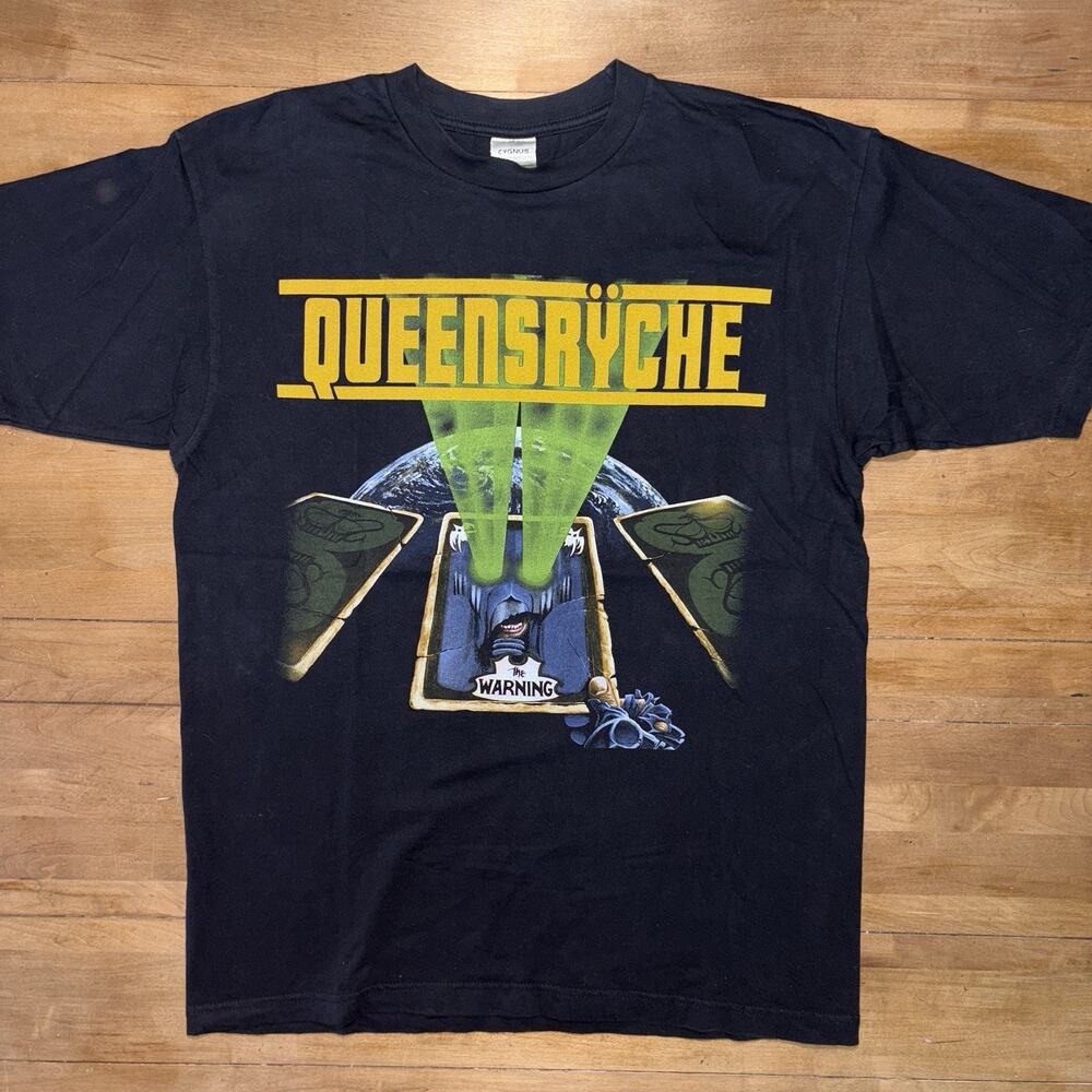 Vintage Queensrÿche The Warning Tour T-Shirt Band Tour Concert Cygnus Sz L Album